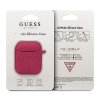Guess GUACCSILGLFU AirPods 1/2 coverfuksja/fuchsia Silicone Glitter